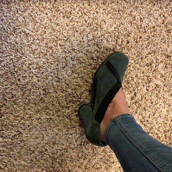 Audley London Smoky Sage Suede Ankle Booties - Women’s Size 37.5 - Picture 12 of 12